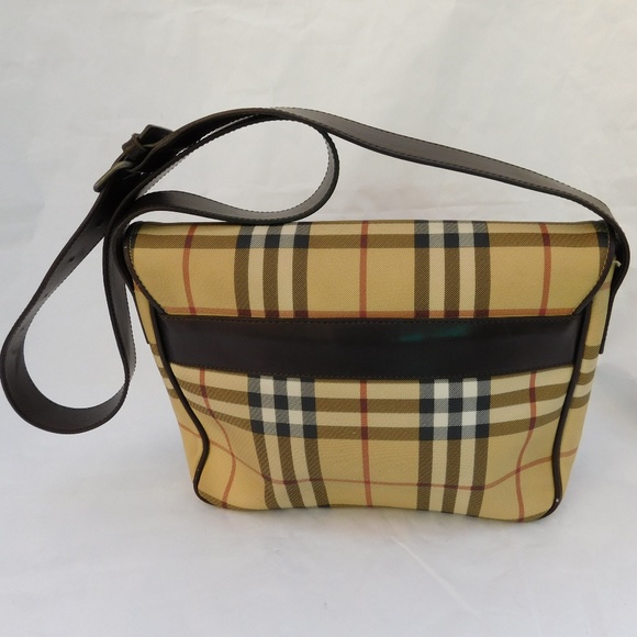 BURBERRY CANVAS CROSSBODY MESSENGER BAG - Picture 4 of 8